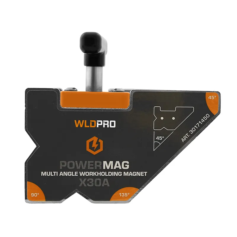 WLDPRO POWERMAG X30A Multivinkel Svejsemagnet med av/på-funksjon (245N/25kg)