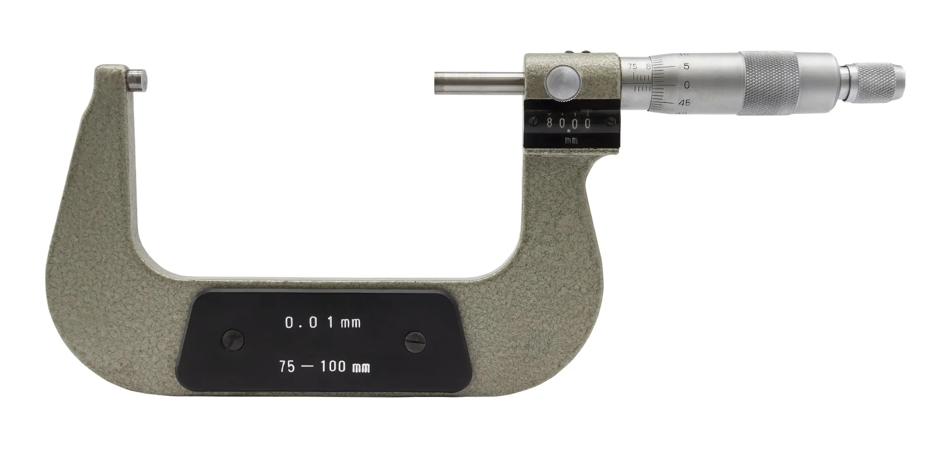 Mikrometerskrue med teller 75-100 mmx0,01
