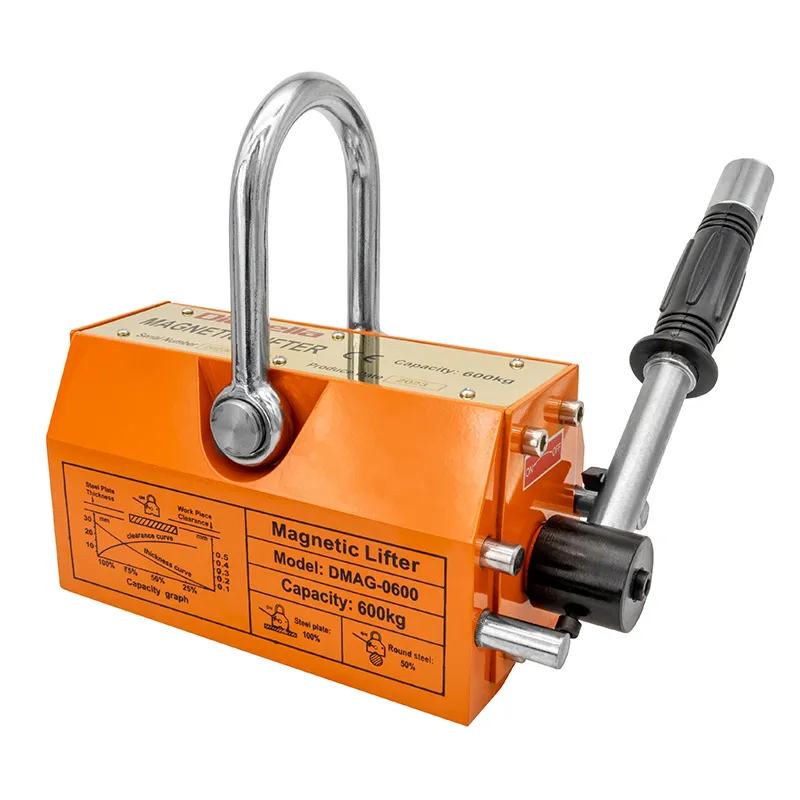 Permanent løftemagnet 600 kg / 300 kg (sikkerhetsfaktor 3,5)