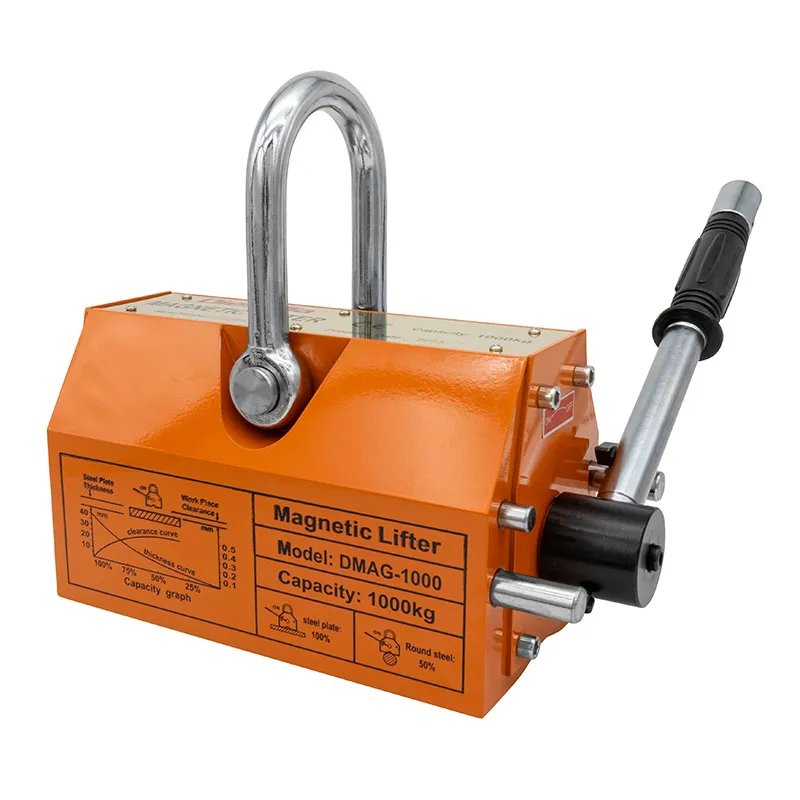 Permanent løftemagnet 1000 kg / 500 kg (sikkerhetsfaktor 3,5)