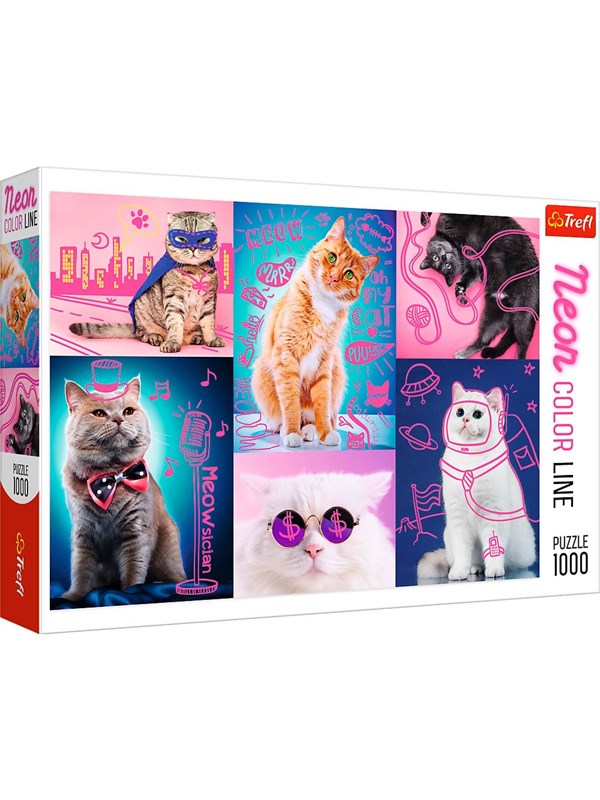 Trefl Puzzle - Super cats (1000 pieces) Gulv