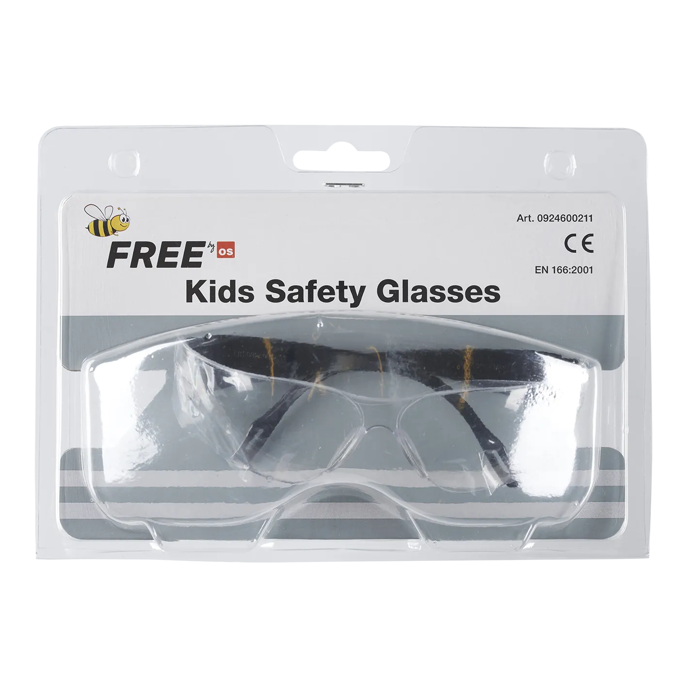Vernebrille Kids klar glass