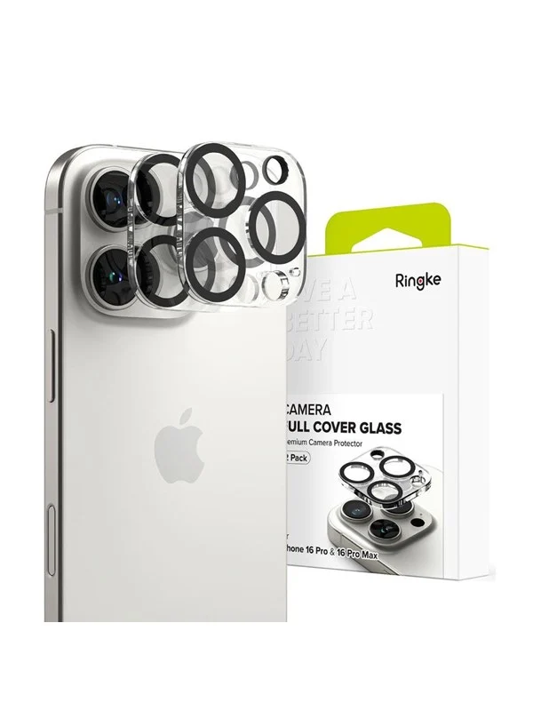 Ringke Tempered Glass on Camera  Camera Protector 2-pack for iPhone 16 Pro / 16 Pro Max