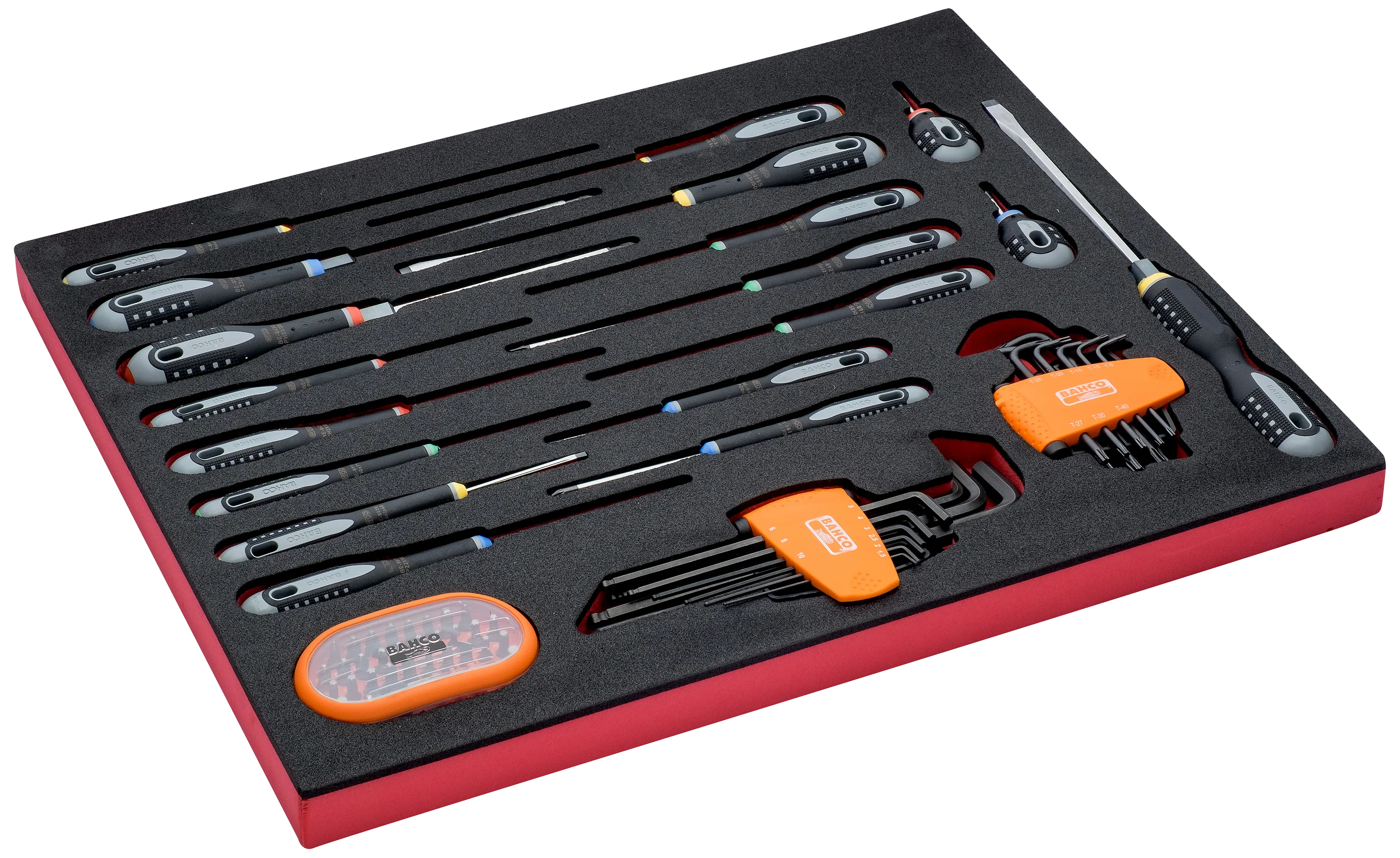 Skuminnsats Fit&Go skrutrekkere/stiftnøkkel/bits 66 deler