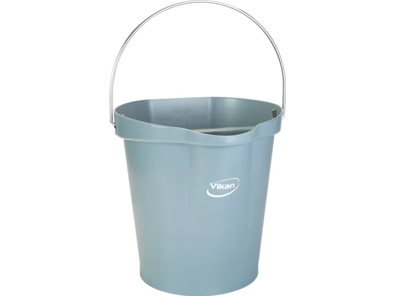 Bøtte 5686, plast m/rf bærehåndtak 12ltr, grå