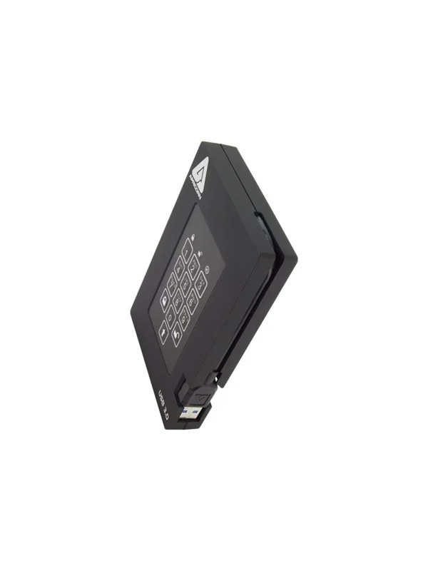 Apricorn Aegis Padlock Fortress - Ekstern Harddisk - 2TB - Svart