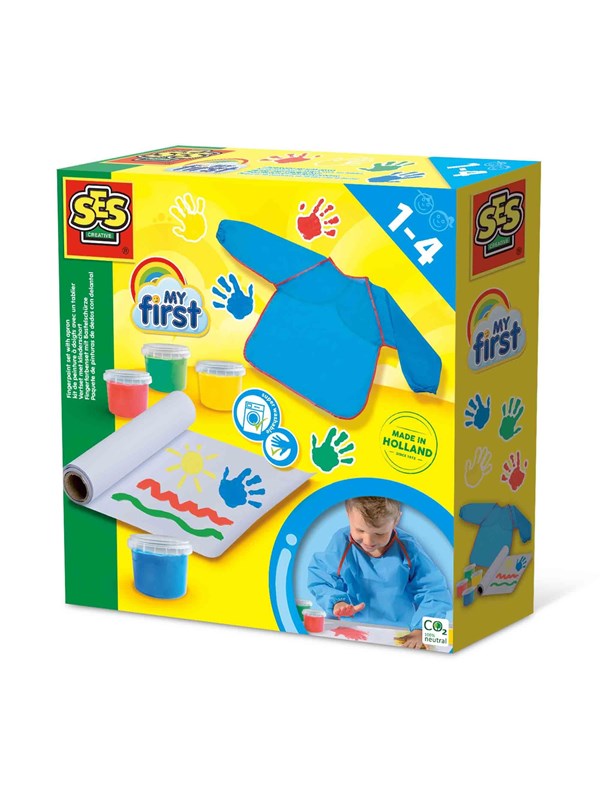 SES Creative My First - Fingerpaint set with Apron