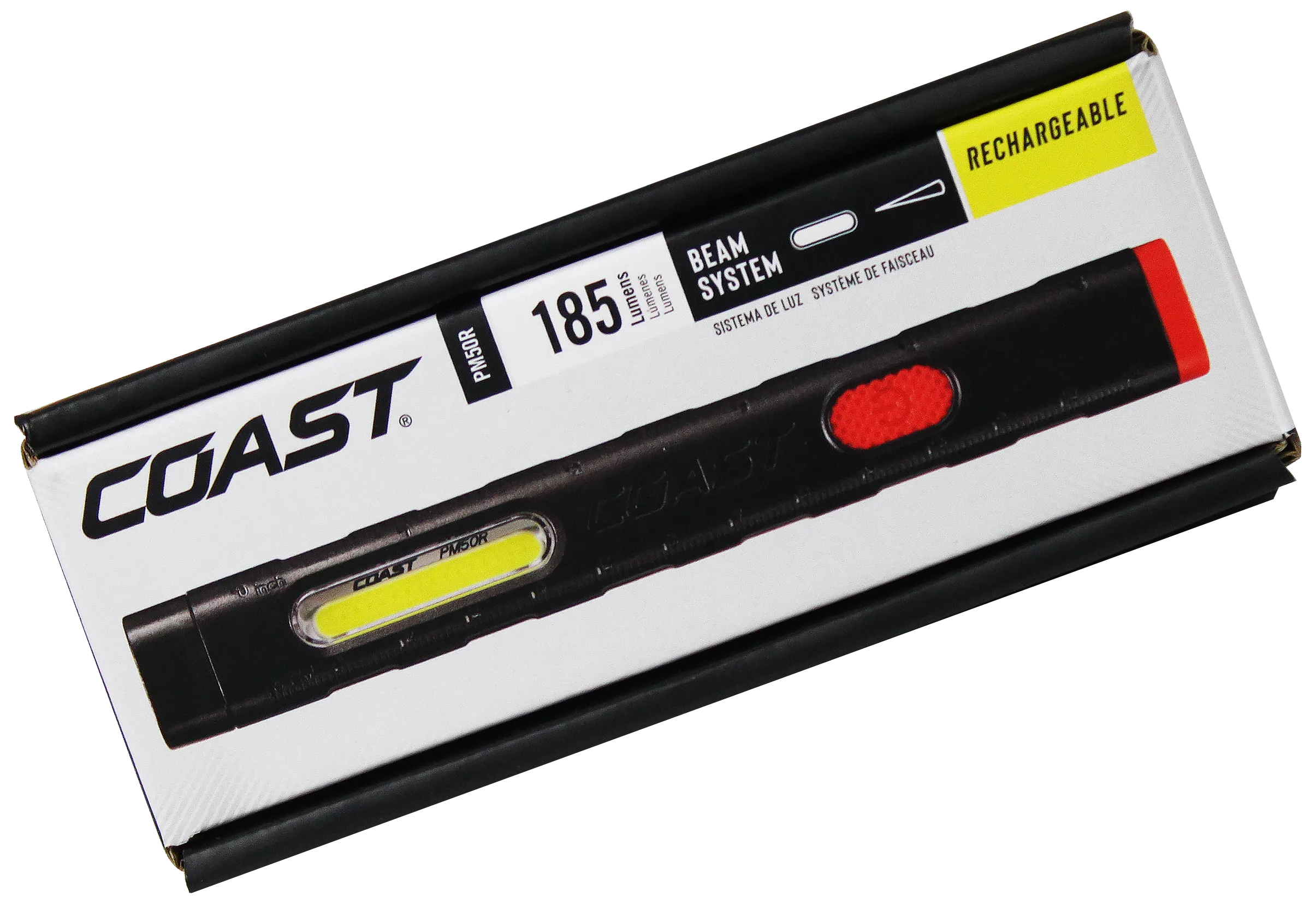 Coast PM50R arbejdslampe m/magnet 185lm genopl.