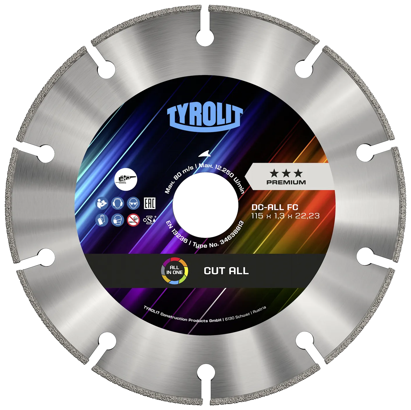 Diamantskive Premium allround DC-ALL-FC ø115×1,3