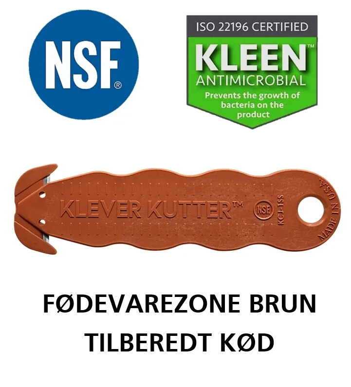 KLEVER NSF kniv matvaresone BRUN 10 stk. pakning