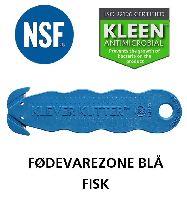 KLEVER NSF kniv matvaresone BLÅ pakke à 10 stk.