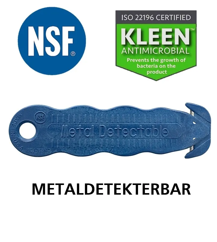 KLEVER NSF metalldetekterbar kniv, 10 stk. pakning
