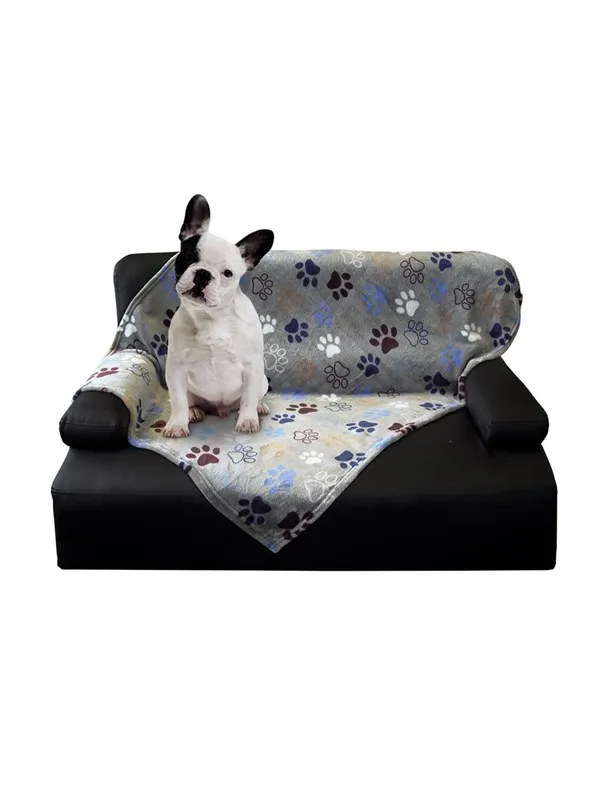 Nobby Fleece tæppe LISSI Classic 100 x 150 cm Mørkegrå