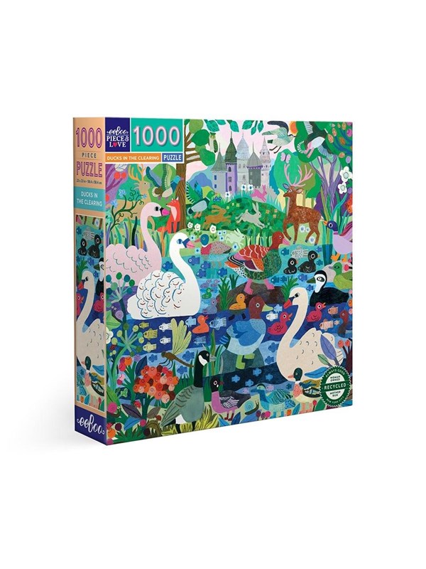 eeBoo Puzzle 1000 pcs - Ducks in the Clearing