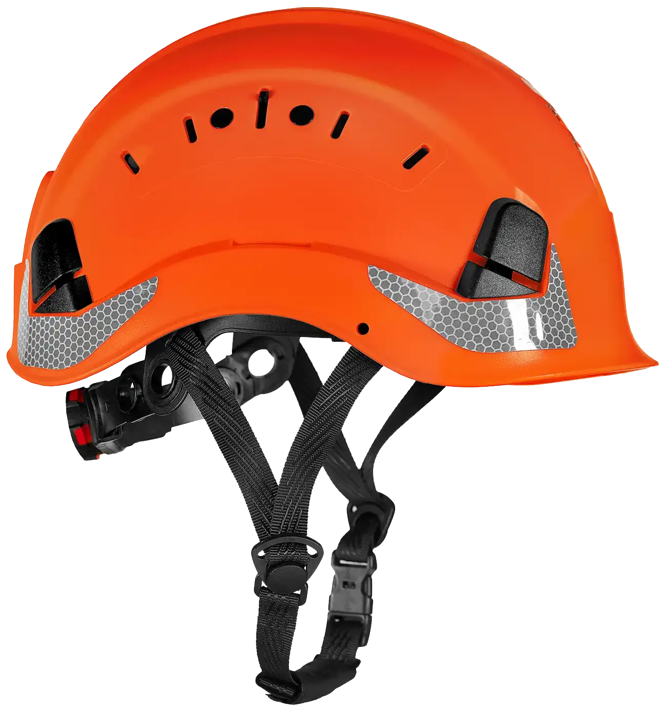 HelmIQ sikkerhetshjelm m/hakestropp, vent., hi-vis oransje