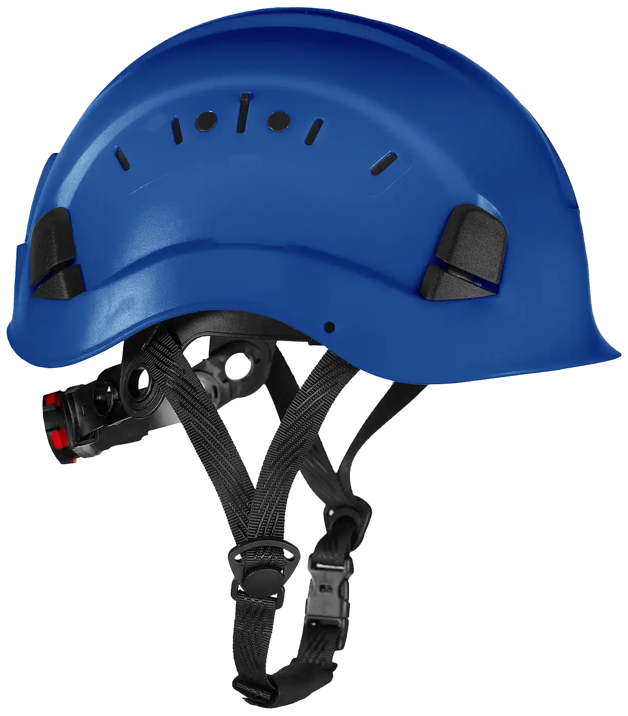 HelmIQ sikkerhetshjelm m/hakestropp, ventilert blå
