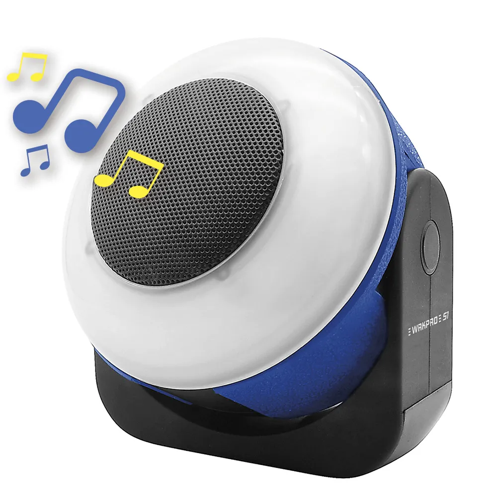 WRKPRO arbeidslampe "S1" SMD LED med oppladbart batteri og 5W Bluetooth høyttaler