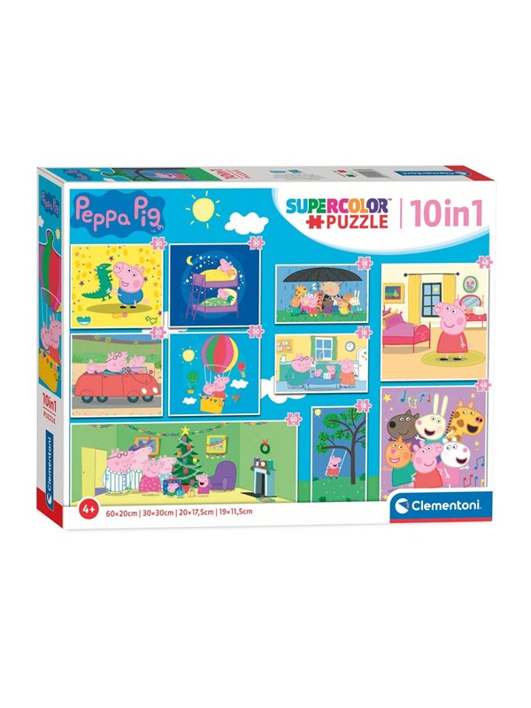 Clementoni Puzzles Peppa Pig 10in1 Gulv