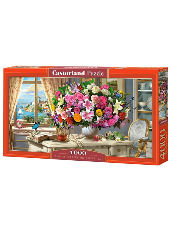 Castorland Summer flowers on table