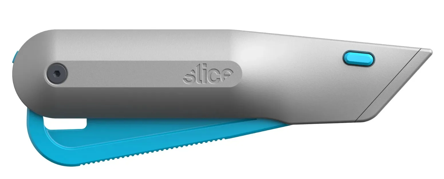Slice Knife med bladmatingstrykk i metallhåndtaket