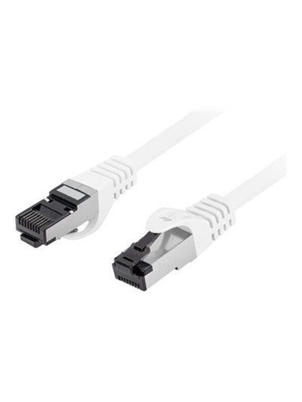 Lanberg patch cable - 50 cm - white - Hvit - 0.5m