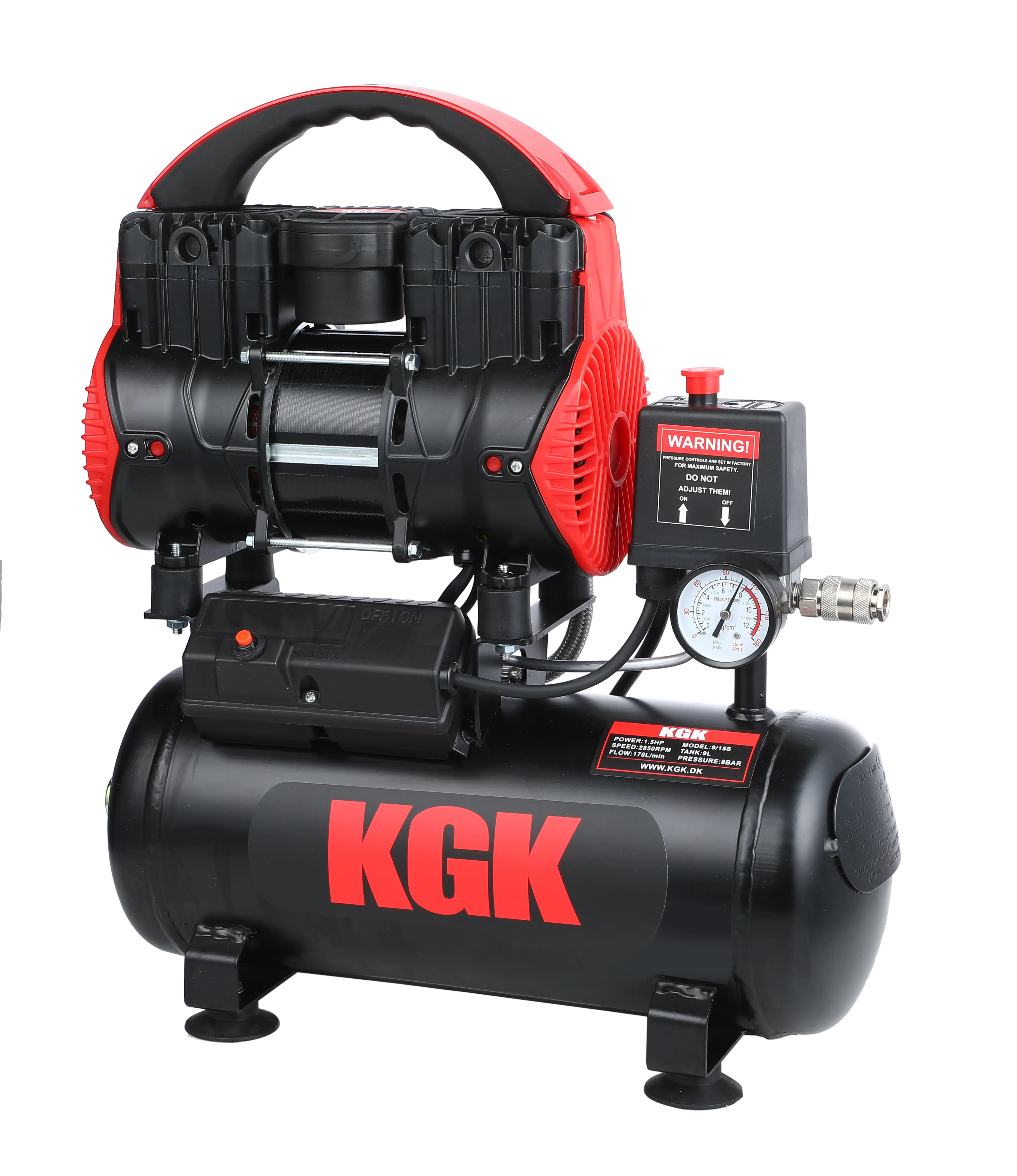 Kompressor 9/15S oljefri 125ltr/min 1,5HK 230V