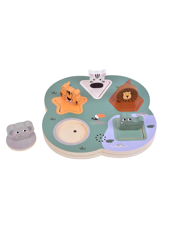 Small Foot - Wooden 3D Animal Sounds Puzzle Safari Tre