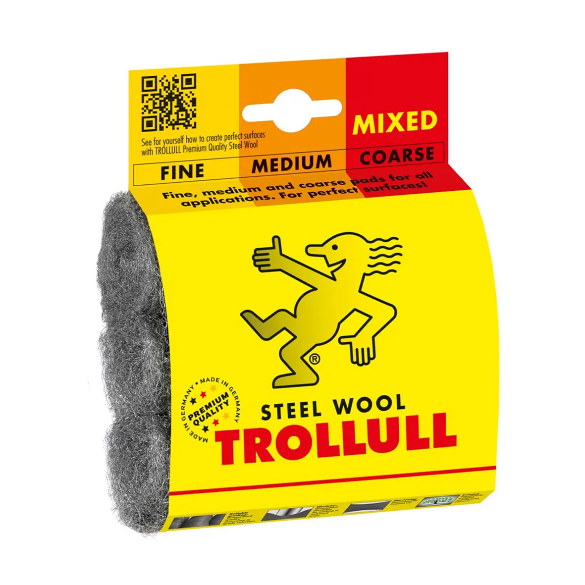TROLLULL ståluld DIY-pads MIX 3 stk.