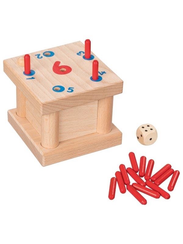 Goki Wooden Tricky 6 Pegs Game