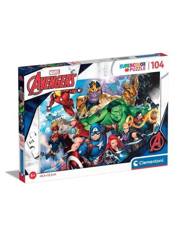 Clementoni Jigsaw Puzzle Super Color Avengers 104pcs. Gulv