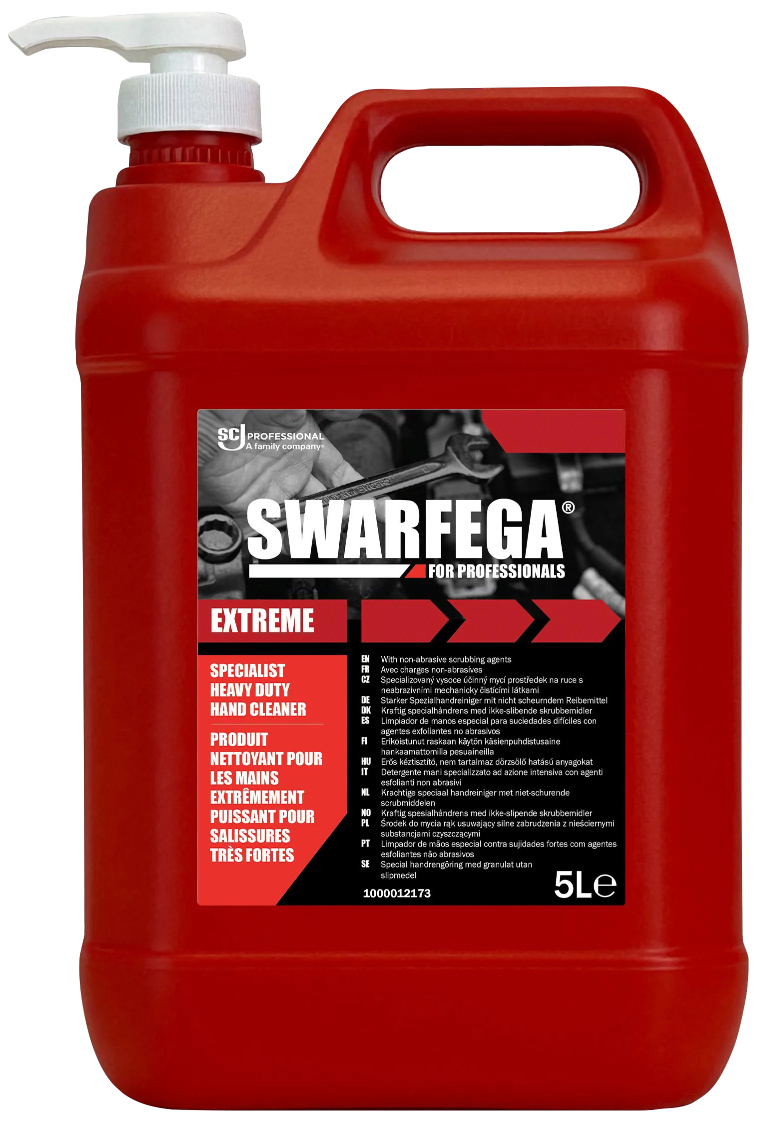 Swarfega Extreme håndrens m/pumpe, 4×5ltr
