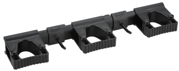 Vikan Hygiejnisk Fleksibelt Vægophængssystem, 420 mm, Sort