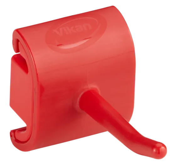 Vikan, Hygiejnisk Vægophæng, Enkeltkrogs Modul, 41 mm, Rød
