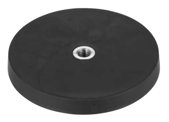 Vikan Magnet til shadow board m/M6 indvendig gevind (møtrik og spændeskive), Ø66 mm,  Sort
