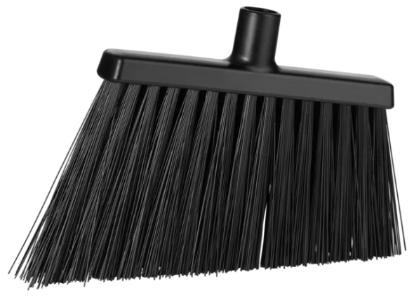 Vikan Kost, vinkelskåret, 290 mm, Meget stiv, Sort