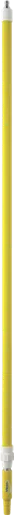 Vikan Alu.teleskopskaft m/vandgennemløb og metal nippel (Q), 1600 - 2780 mm, Ø32 mm, Gul