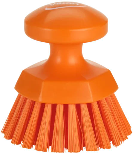 Vikan Rund Skurebørste, Ø110 mm, Stiv, Orange