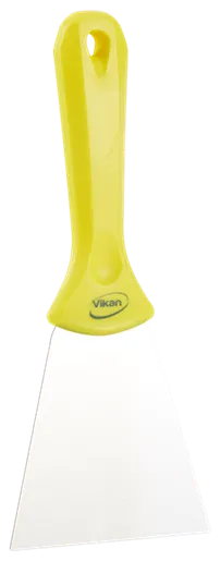 Vikan Rustfri Håndskraber, 100 mm, Gul