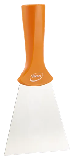 Vikan Rustfri Skraber m/gevind i håndtaget, 100 mm, Orange