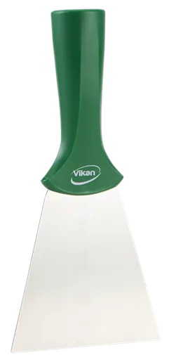 Vikan Rustfri Skraber m/gevind i håndtaget, 100 mm, Grøn