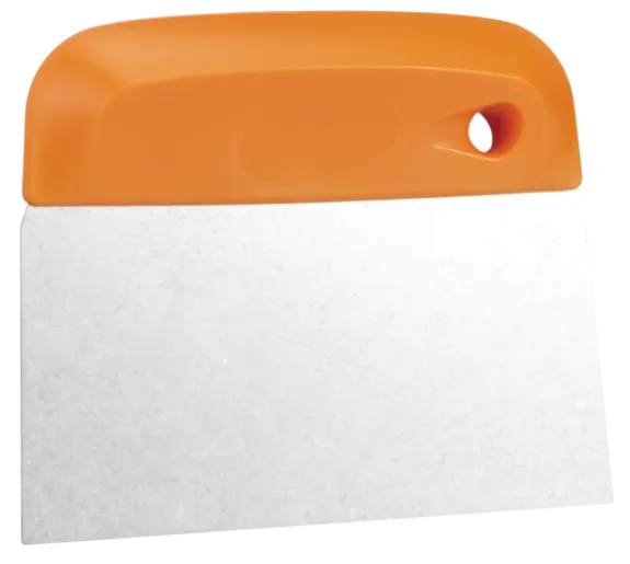 Vikan Dejskraber m/rustfrit stålblad, fleksibelt, 146 mm, Orange