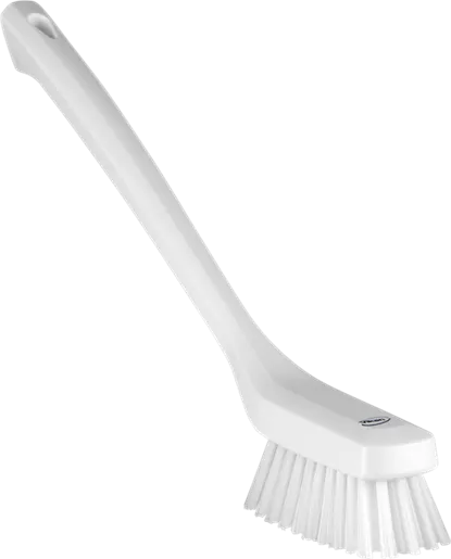 Vikan Smal vaskebørste med langt skaft, 420 mm, Stiv, Hvid