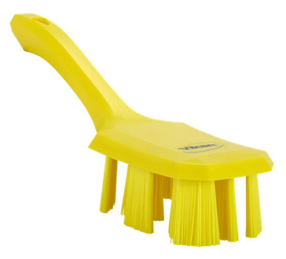 Vikan UST Håndbørste m/kort skaft, 260 mm, Stiv, Gul