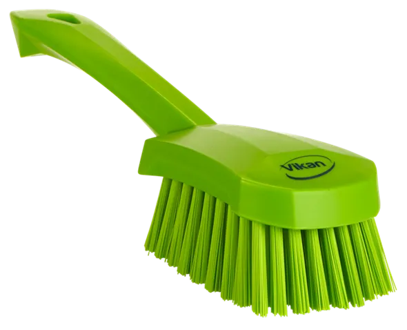 Vikan Vaskebørste m/kort skaft, 270 mm, Stiv, Lime