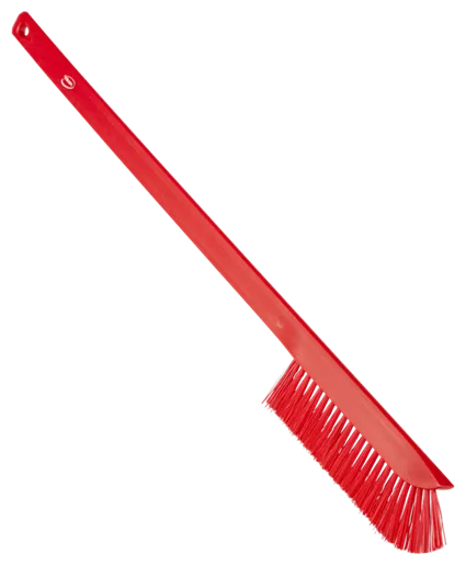 Vikan Ultra smal vaskebørste med langt skaft, 600 mm, Medium, Rød
