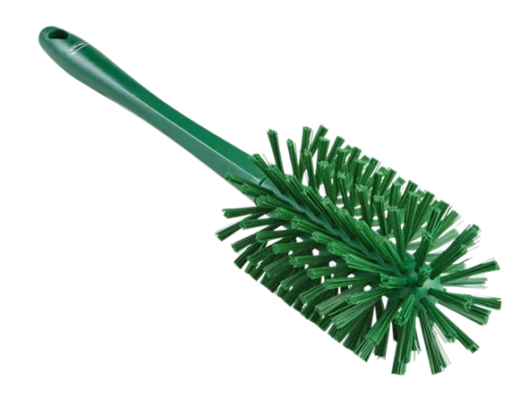 Vikan Rørbørste med skaft, fuldstøbt, Ø90 mm, Medium/stiv, 430 mm, Grøn