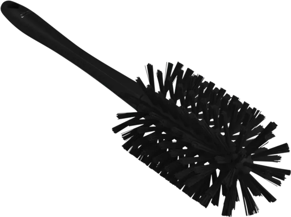 Vikan Rørbørste med skaft, fuldstøbt, Ø90 mm, Medium/stiv, 430 mm, Sort