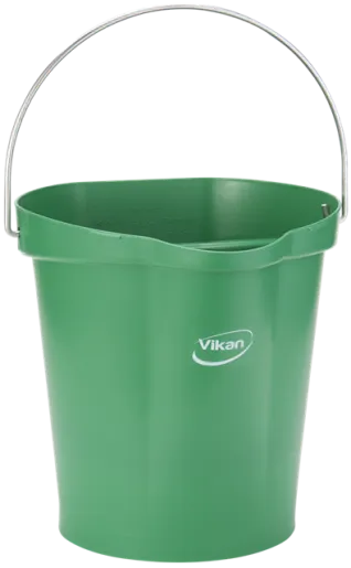 Vikan Spand, Metaldetekterbar, 12 Liter, Grøn