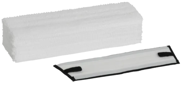 Vikan Engangs mikrofiber-moppekit 50 +1 Adapter, 60cm, Hook & Loop 60 cm, Hvid