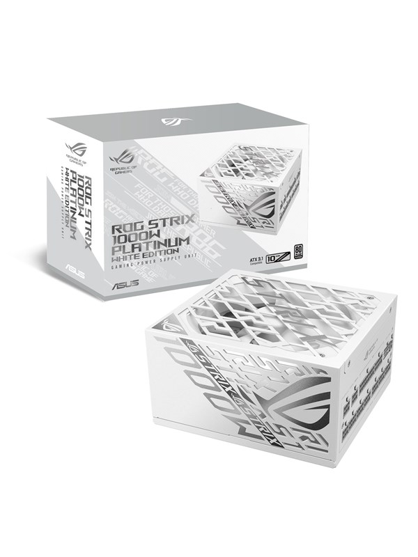 ASUS ROG Strix 1000W Strømforsyning (PSU) - 1000 Watt - ATX 3.1 - 80 Plus Platinum sertifisert